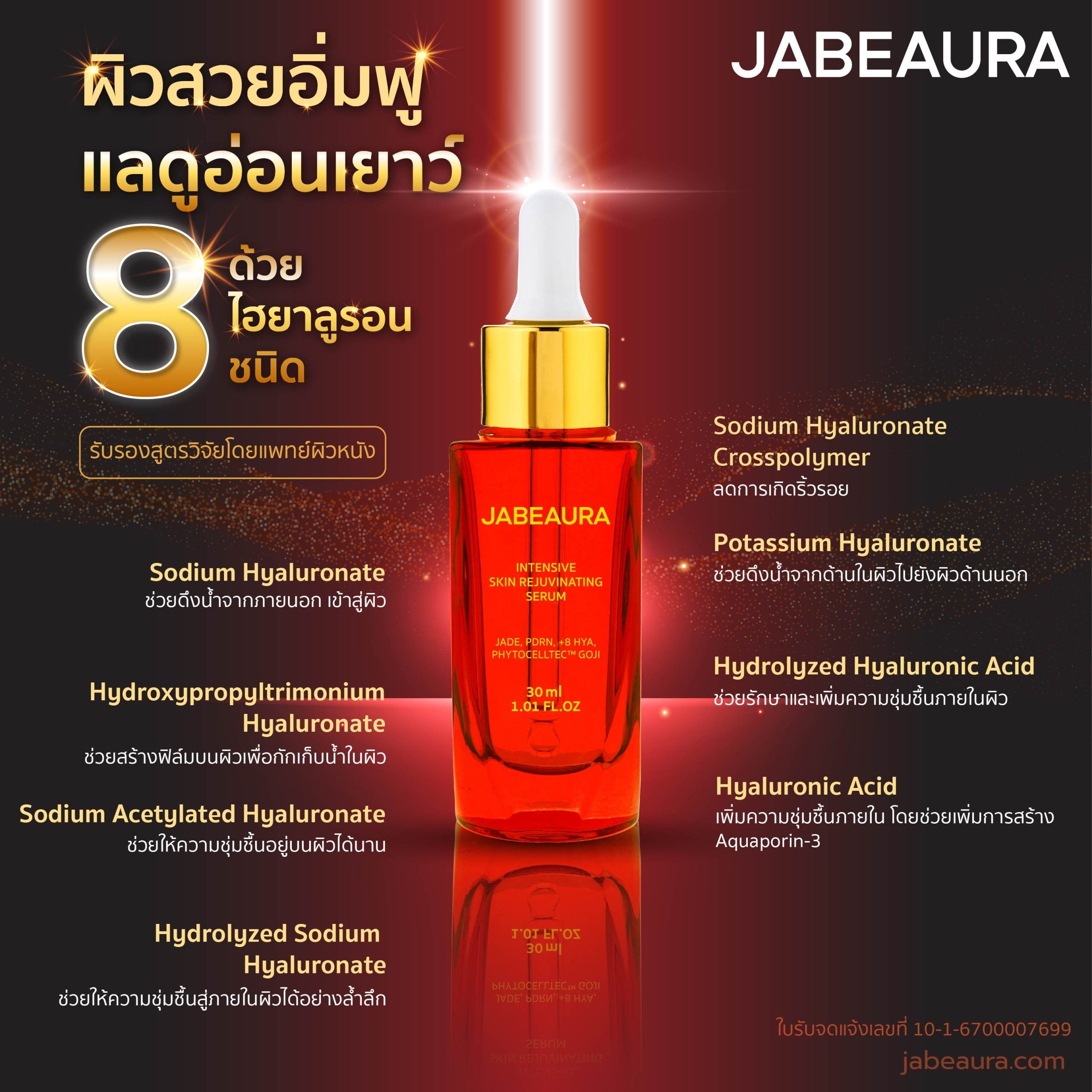 JABEAURA (เจบิวร่า) INTENSIVE SKIN REJUVINATING SERUM