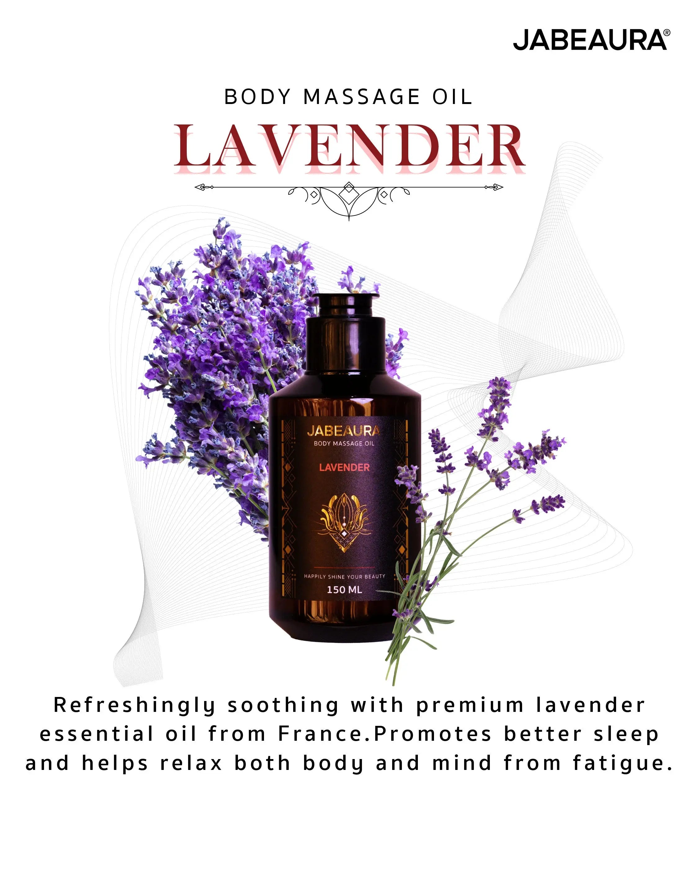 JABEAURA BODY MASSAGE OIL (LAVENDER) – Jabeaura
