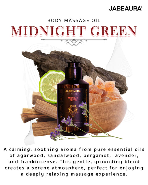 JABEAURA BODY MASSAGE OIL (MIDNIGHT GREEN) JABEAURA