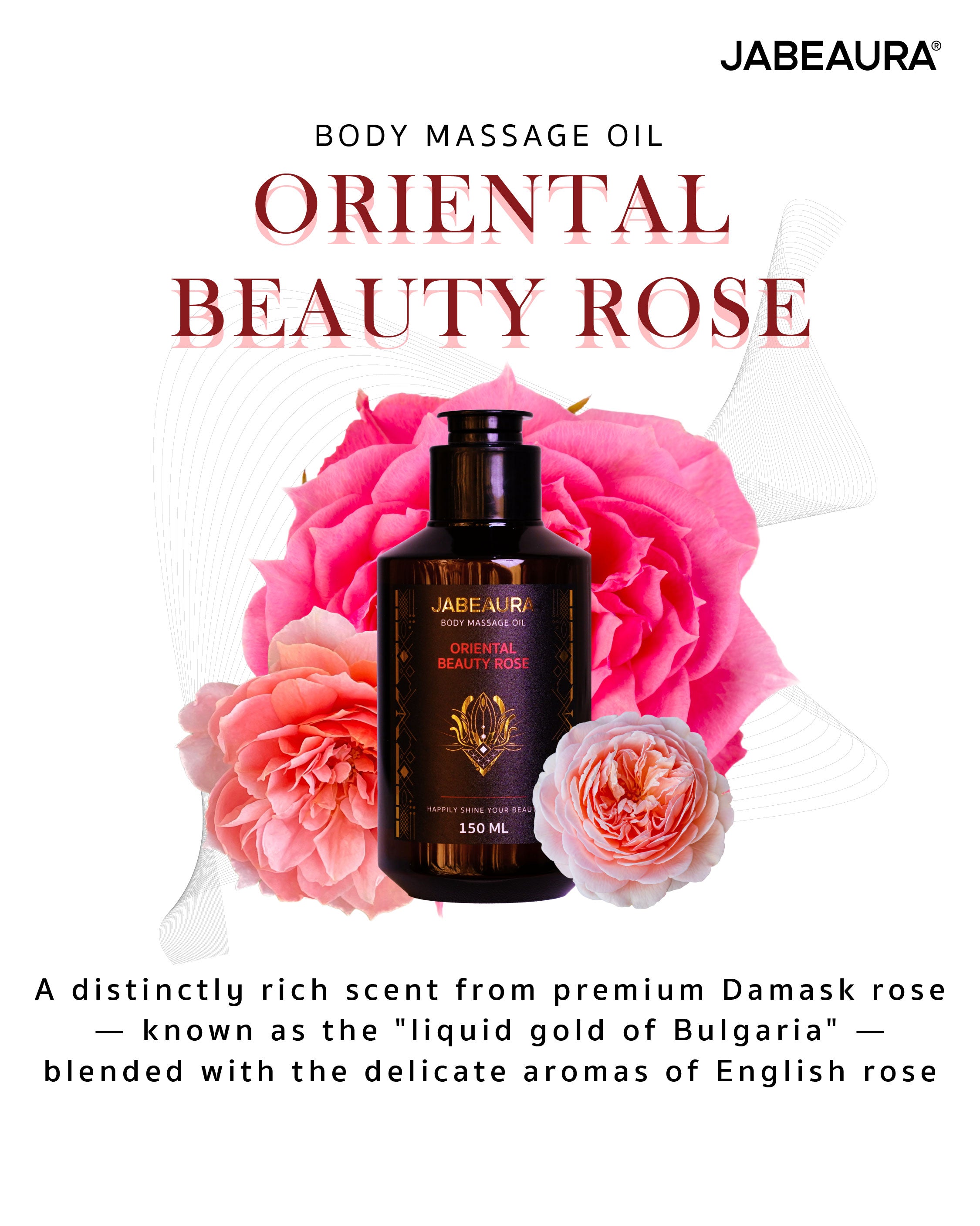 JABEAURA BODY MASSAGE OIL (ORIENTAL BEAUTY ROSE) JABEAURA