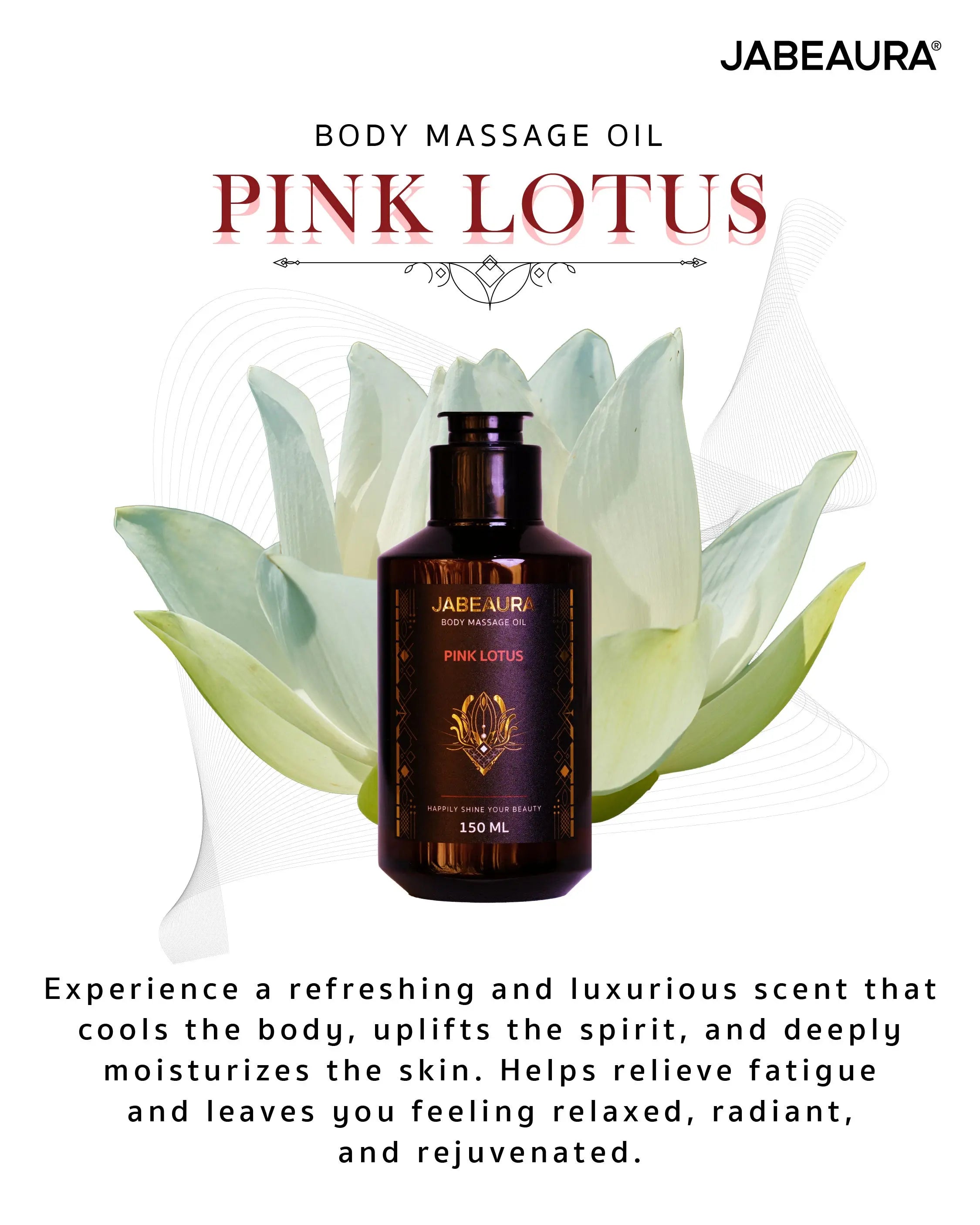 JABEAURA BODY MASSAGE OIL (PINK LOTUS) JABEAURA