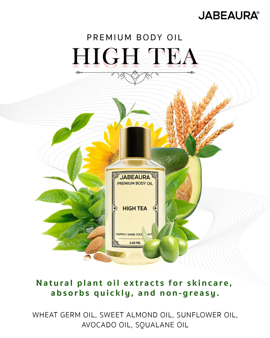 JABEAURA PREMIUM BODY OIL (HIGH TEA) JABEAURA