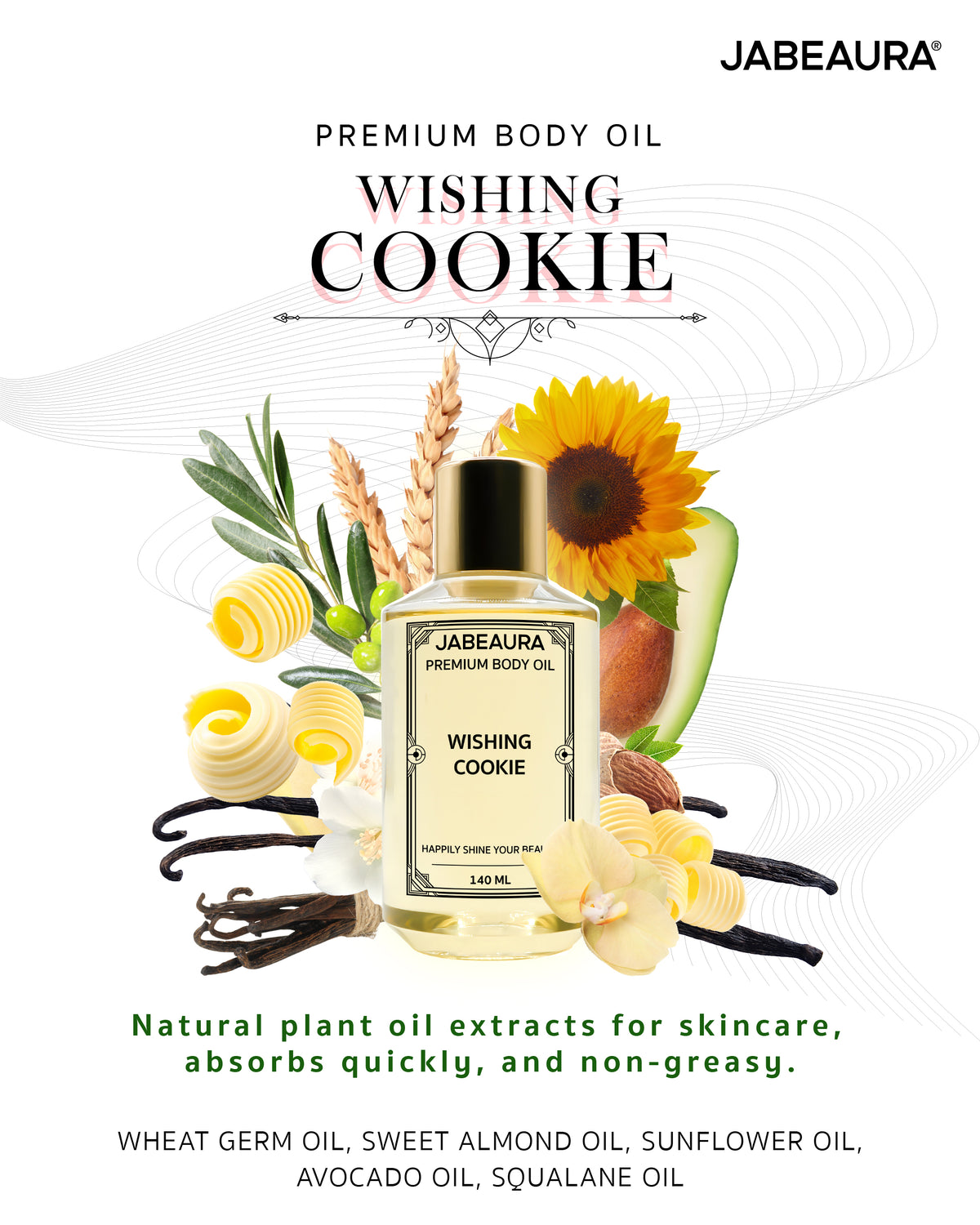 JABEAURA PREMIUM BODY OIL (WISHING COOKIE)