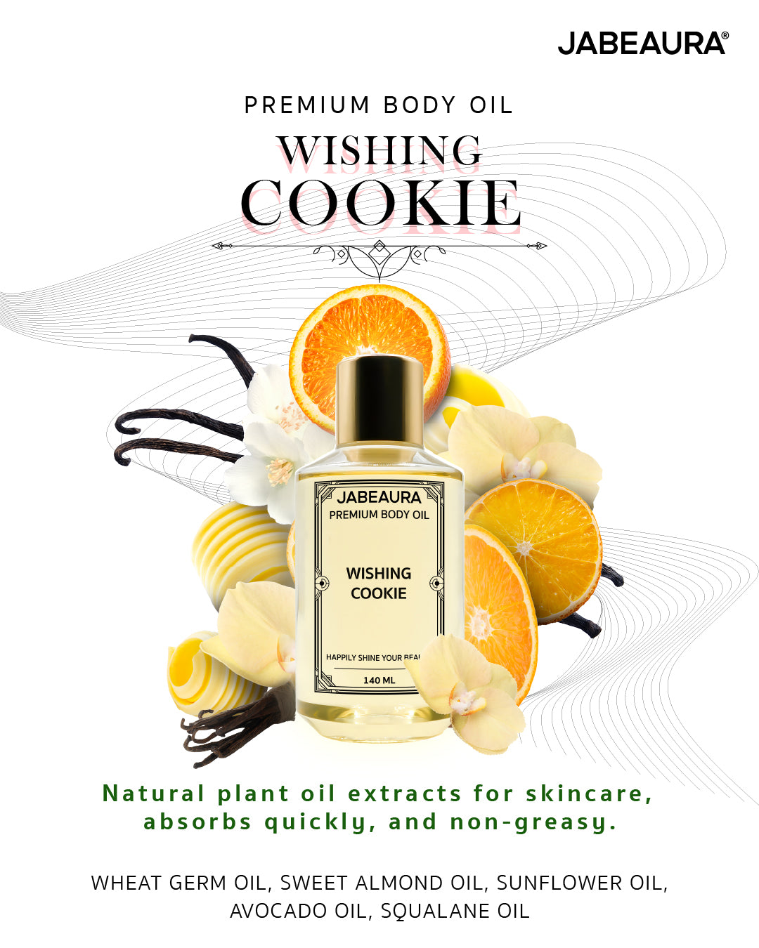 JABEAURA PREMIUM BODY OIL (WISHING COOKIE)