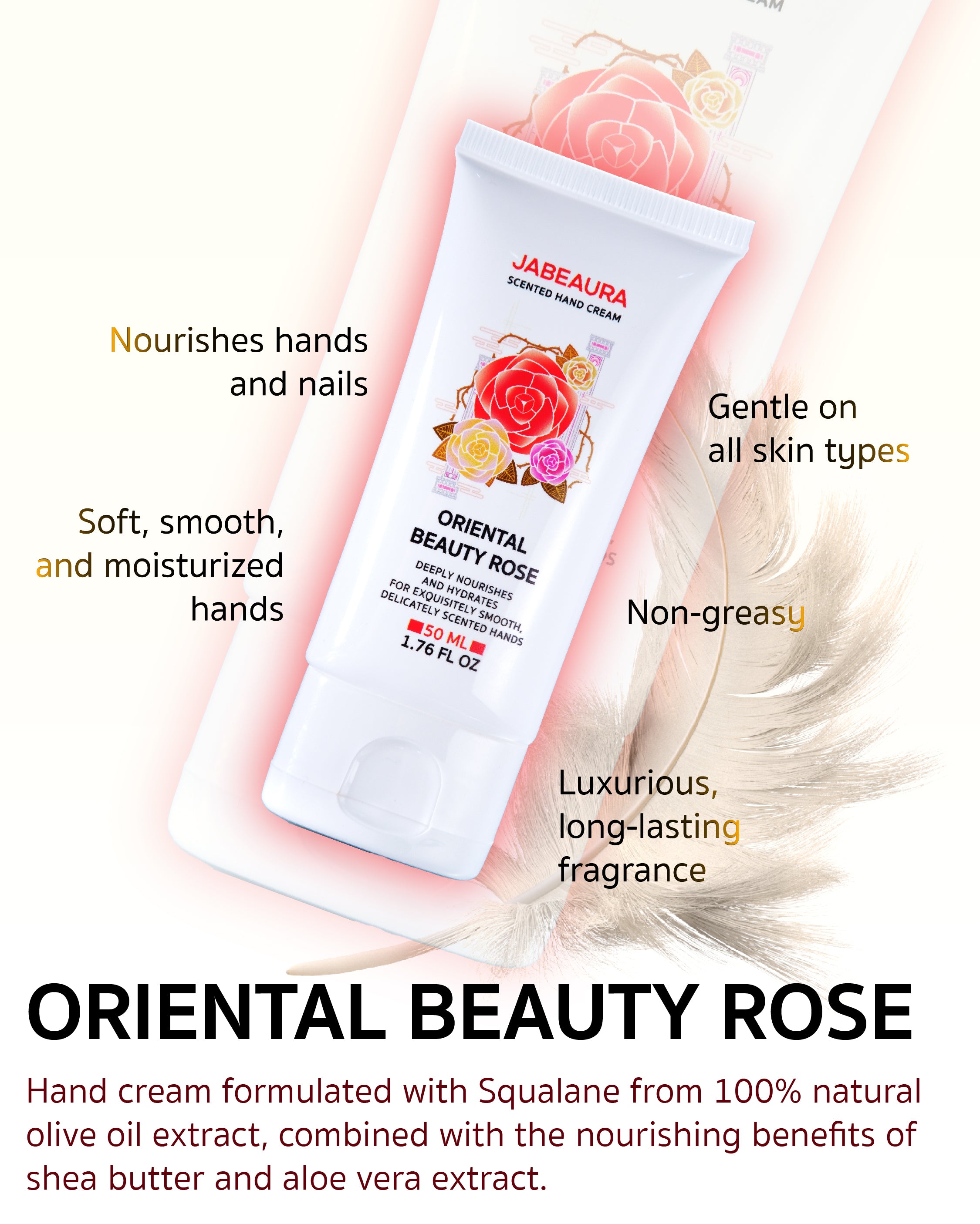 JABEAURA PERFUME HAND CREAM (ORIENTAL BEAUTY ROSE)
