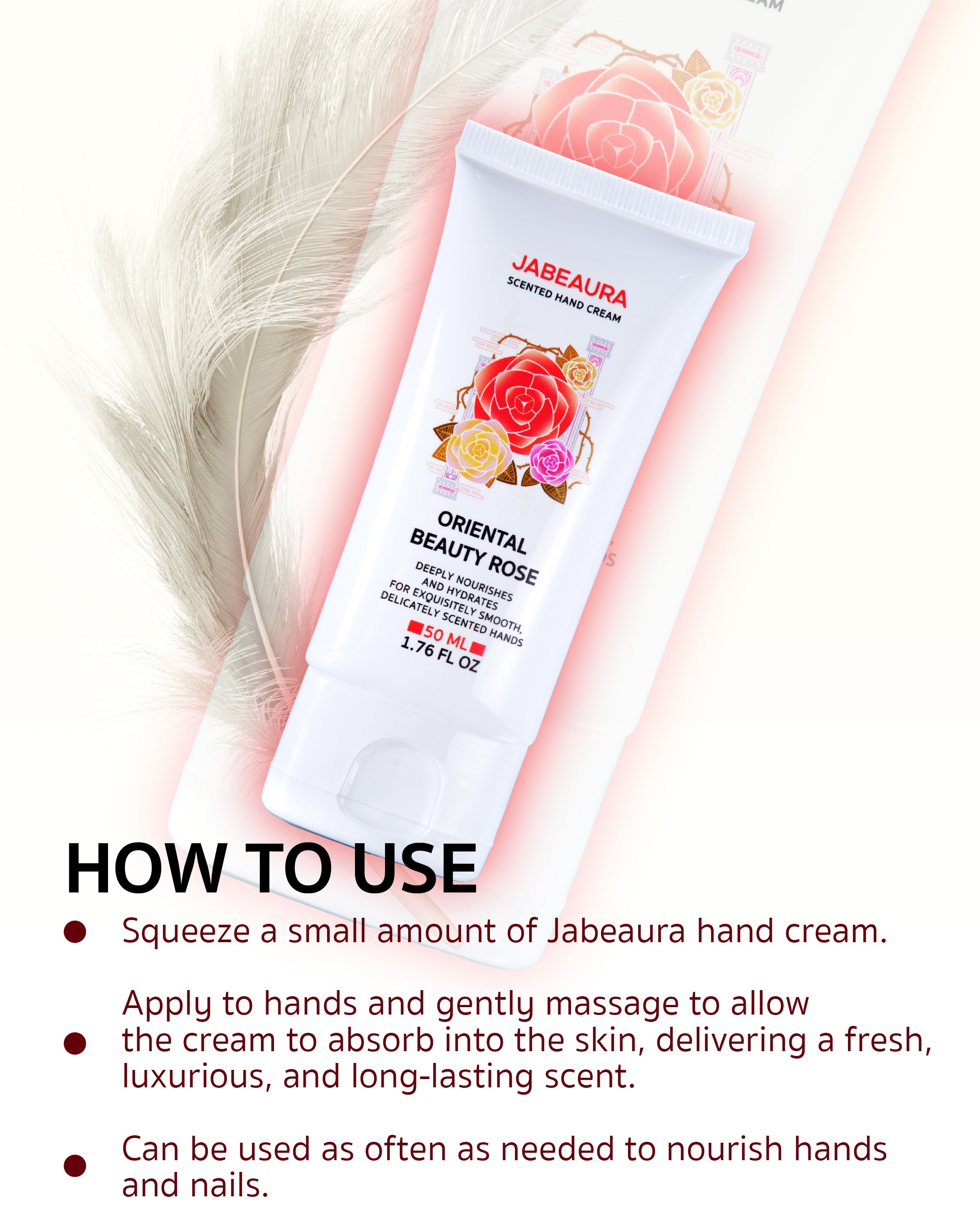 JABEAURA PERFUME HAND CREAM (ORIENTAL BEAUTY ROSE)