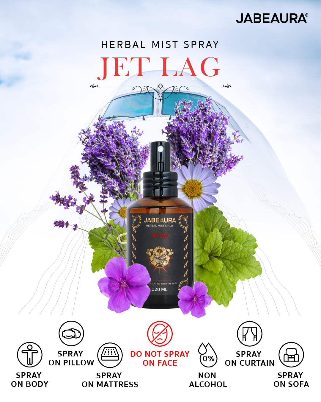JABEAURA HERBAL MIST SPRAY (JET LAG)