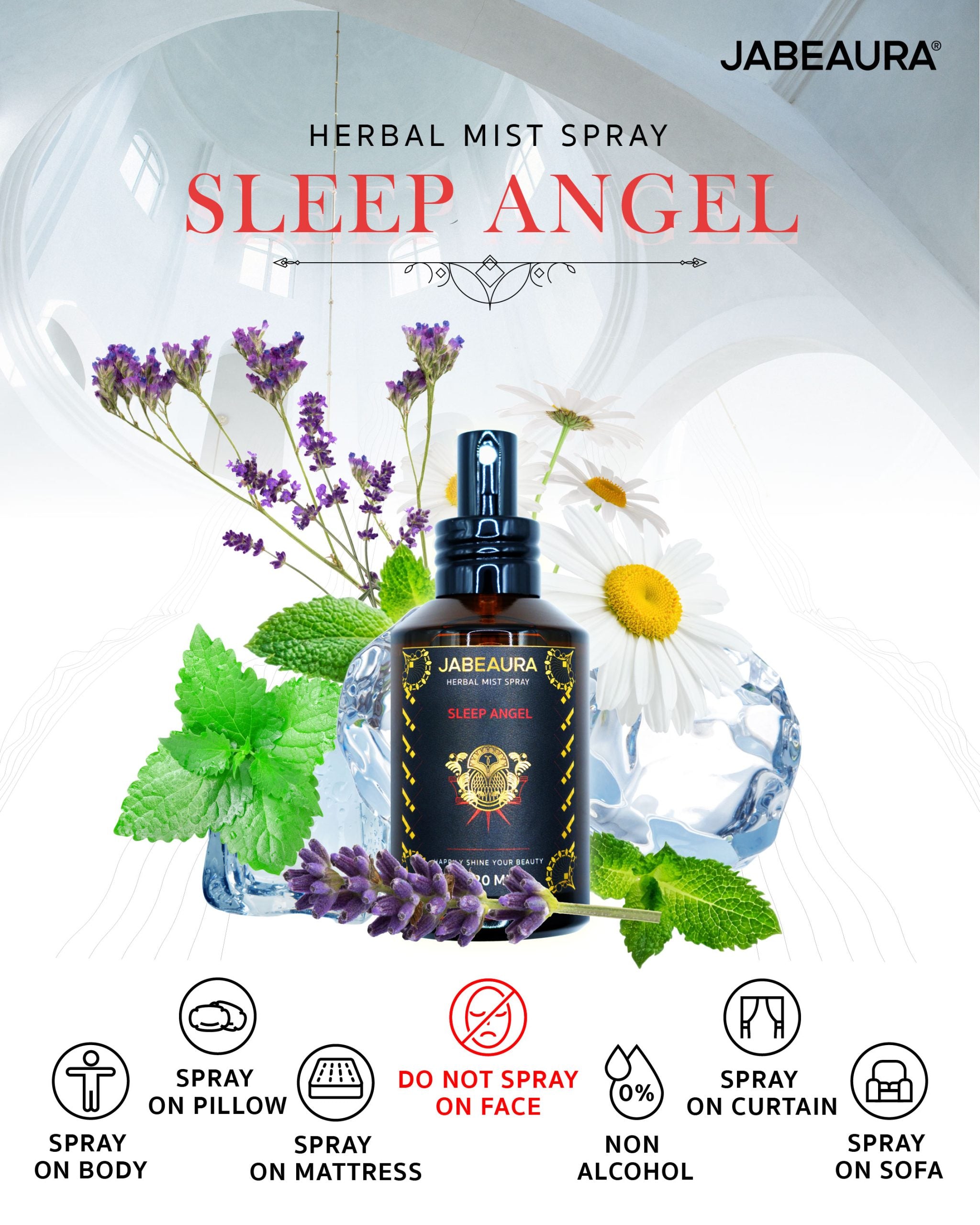 JABEAURA (เจบิวร่า) HERBAL MIST SPRAY (SLEEP ANGEL)