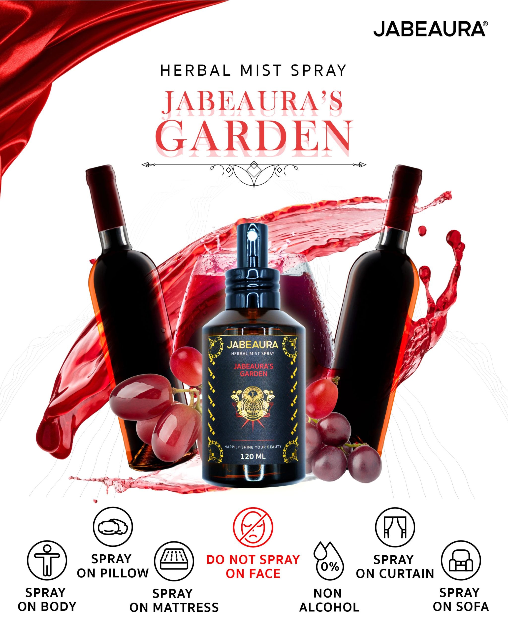 JABEAURA (เจบิวร่า) HERBAL MIST SPRAY (JABEAURA'S GARDEN)