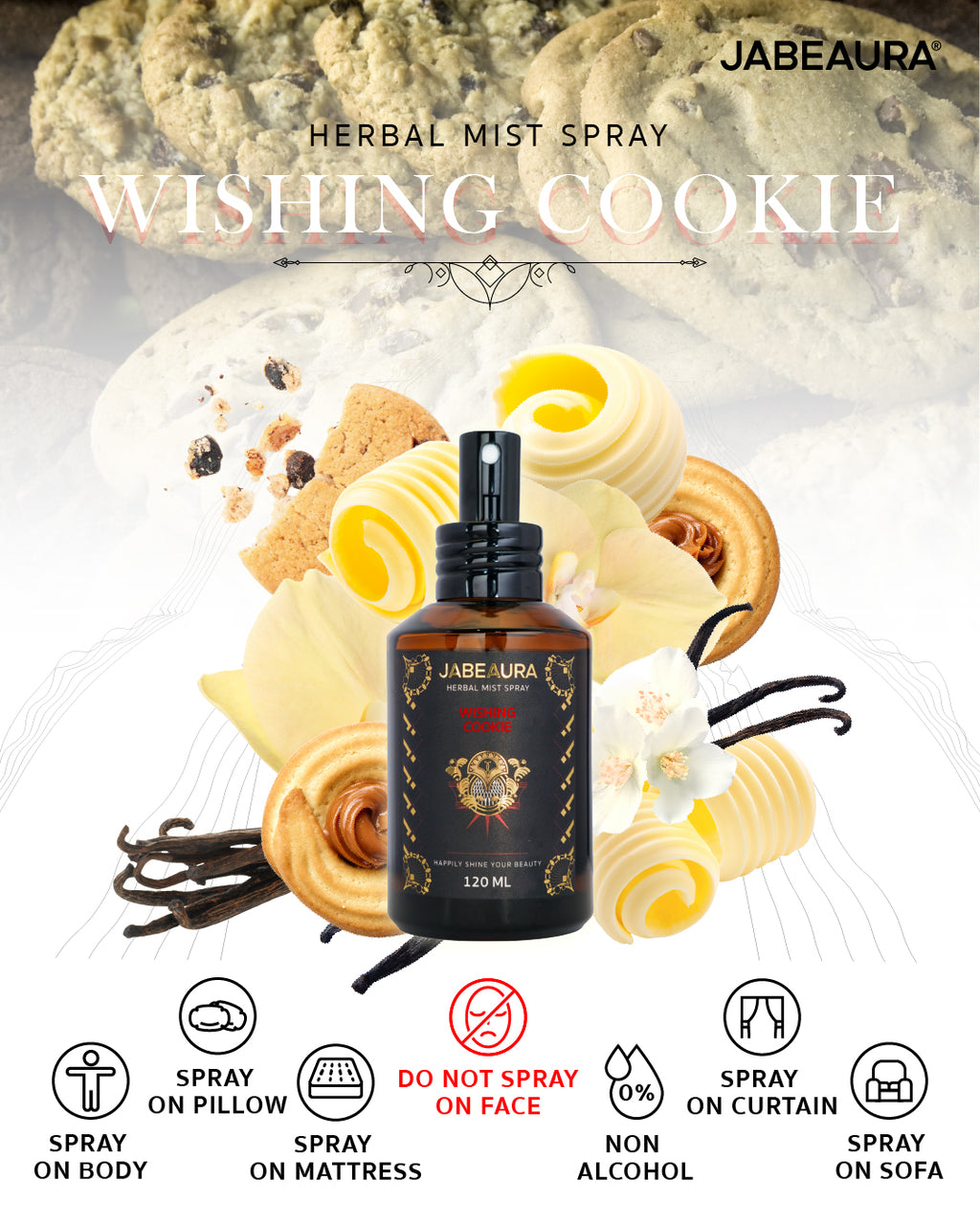 JABEAURA HERBAL MIST SPRAY (WISHING COOKIE)