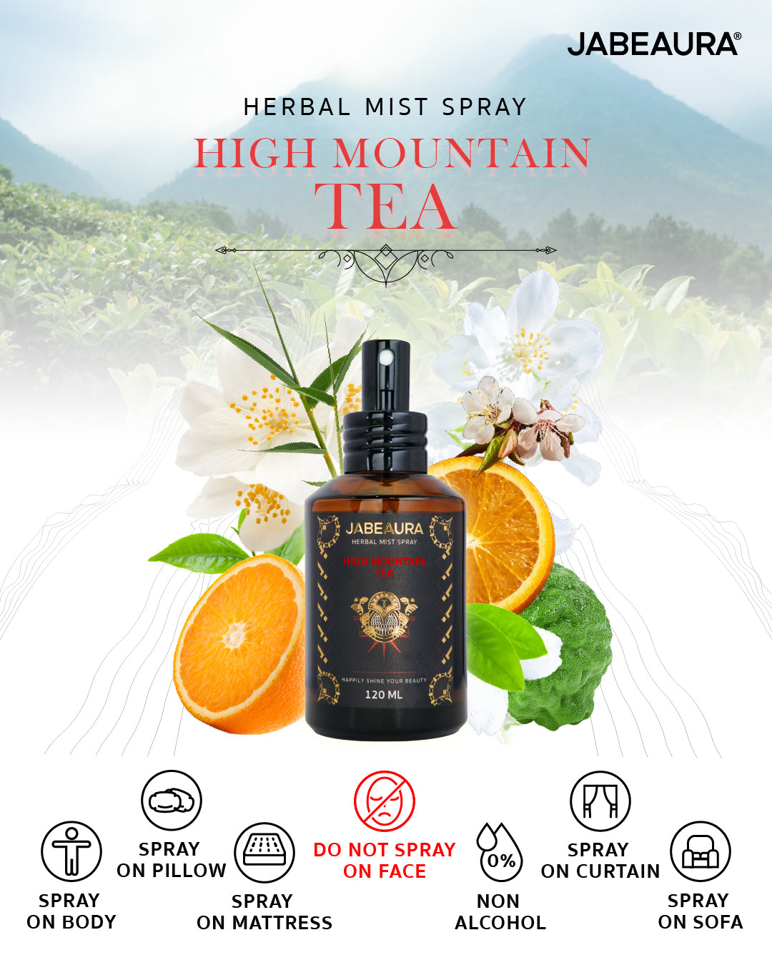 JABEAURA HERBAL MIST SPRAY (HIGH MOUNTAIN TEA)