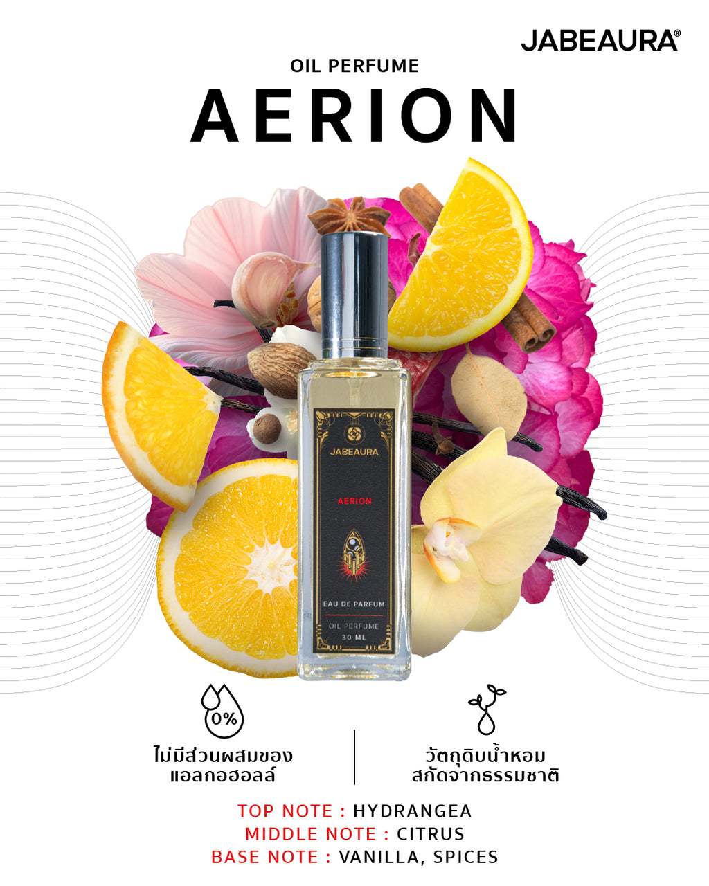 JABEAURA EAU DE PARFUM OIL PERFUME (AERION) 30 ML