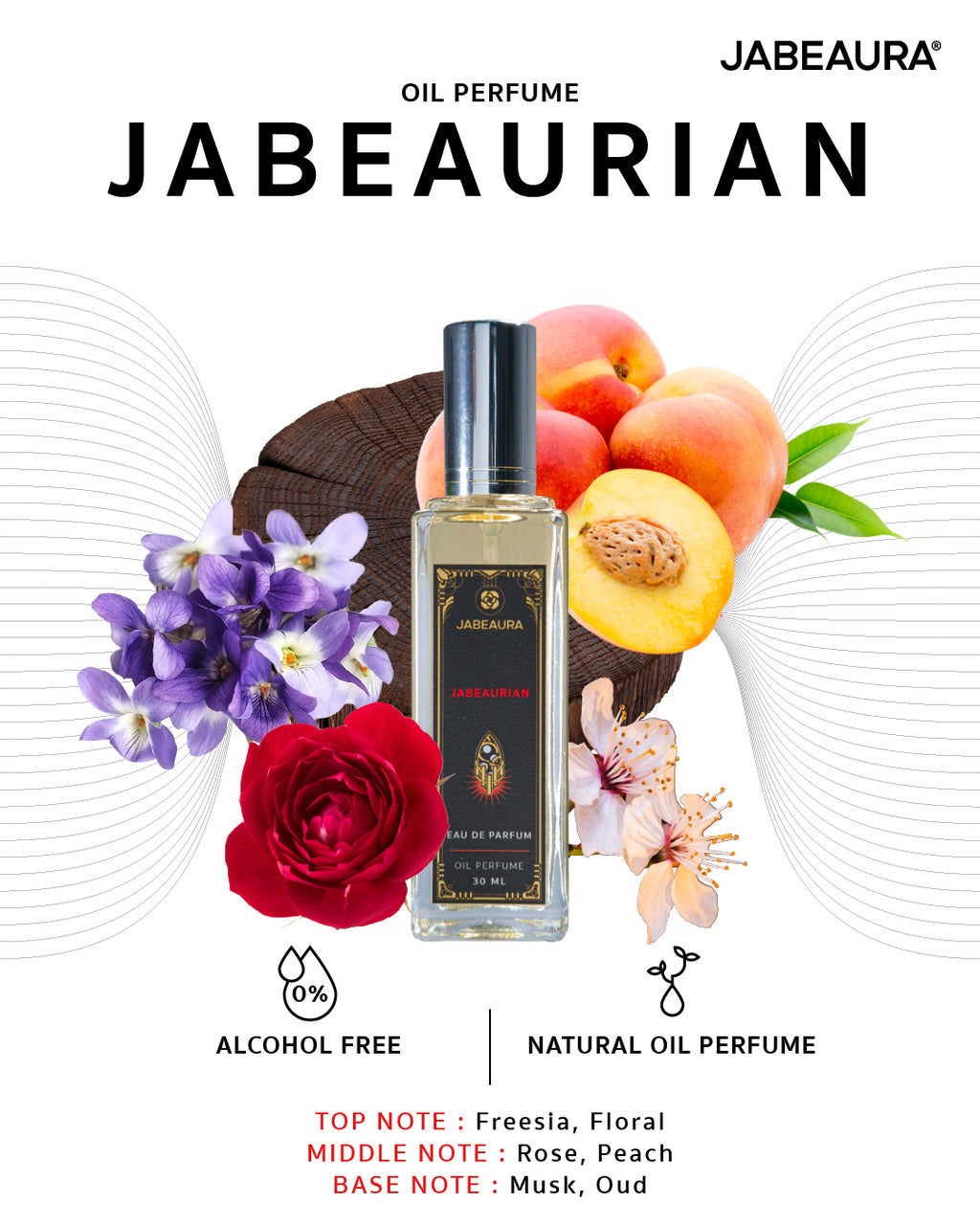 JABEAURA EAU DE PARFUM OIL PERFUME (JABEAURIAN) 30 ML