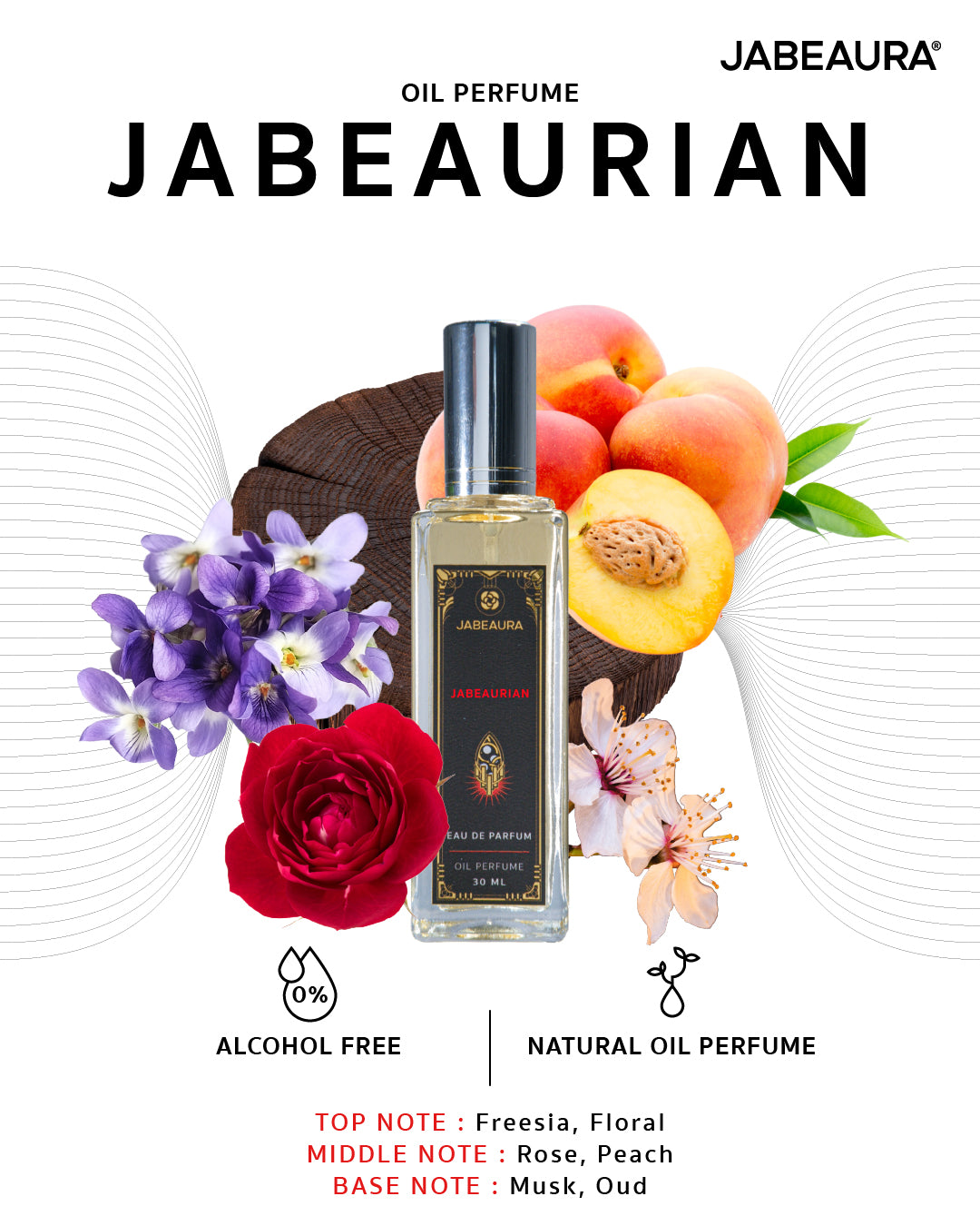JABEAURA EAU DE PARFUM OIL PERFUME (JABEAURIAN) 30 ML