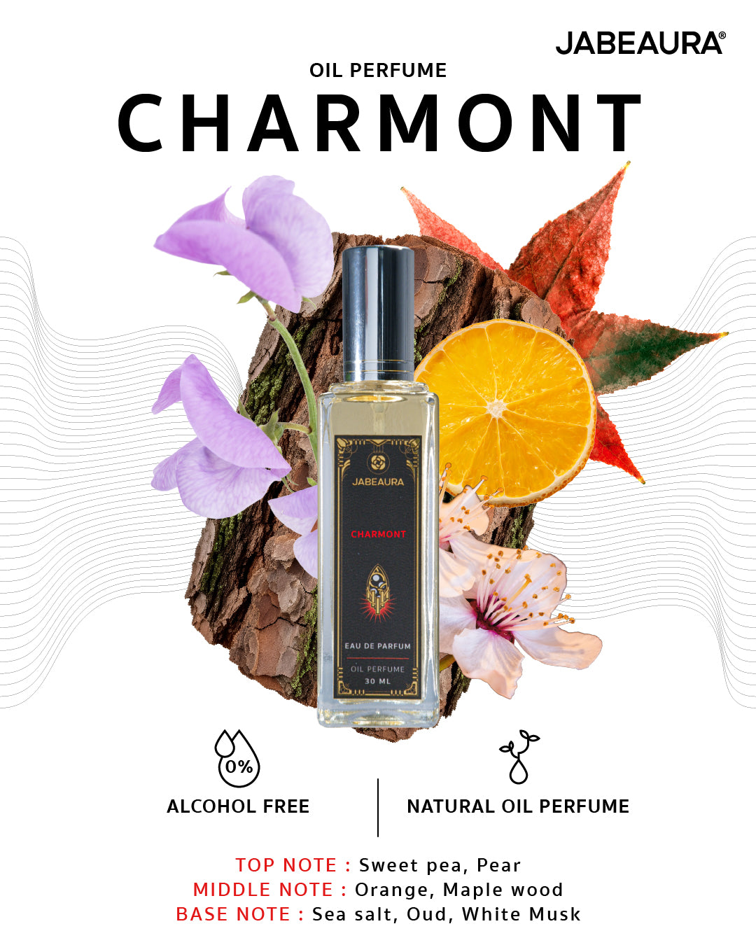 JABEAURA EAU DE PARFUM OIL PERFUME (CHARMONT) 30 ML