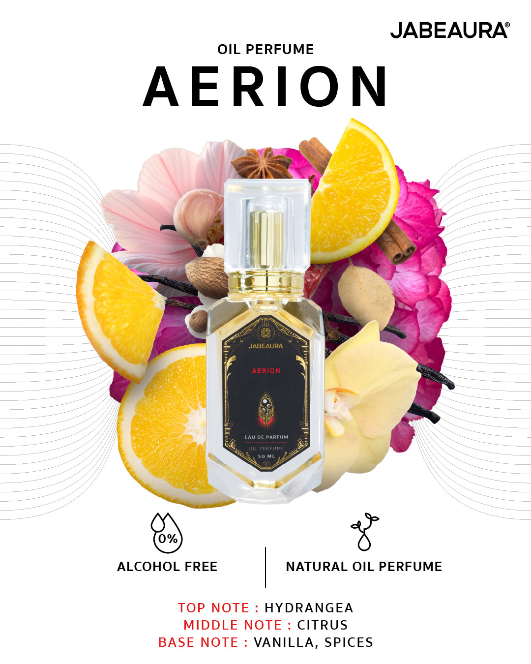 JABEAURA EAU DE PARFUM OIL PERFUME (AERION) 50 ML