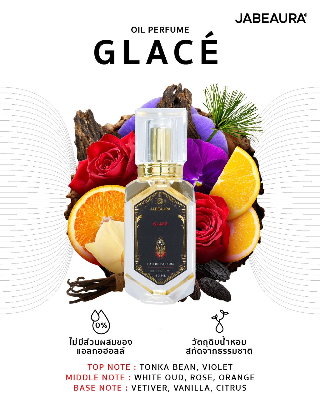 JABEAURA EAU DE PARFUM OIL PERFUME (GLACÉ) 50 ML