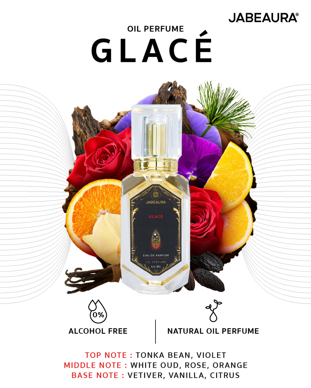 JABEAURA EAU DE PARFUM OIL PERFUME (GLACÉ) 50 ML