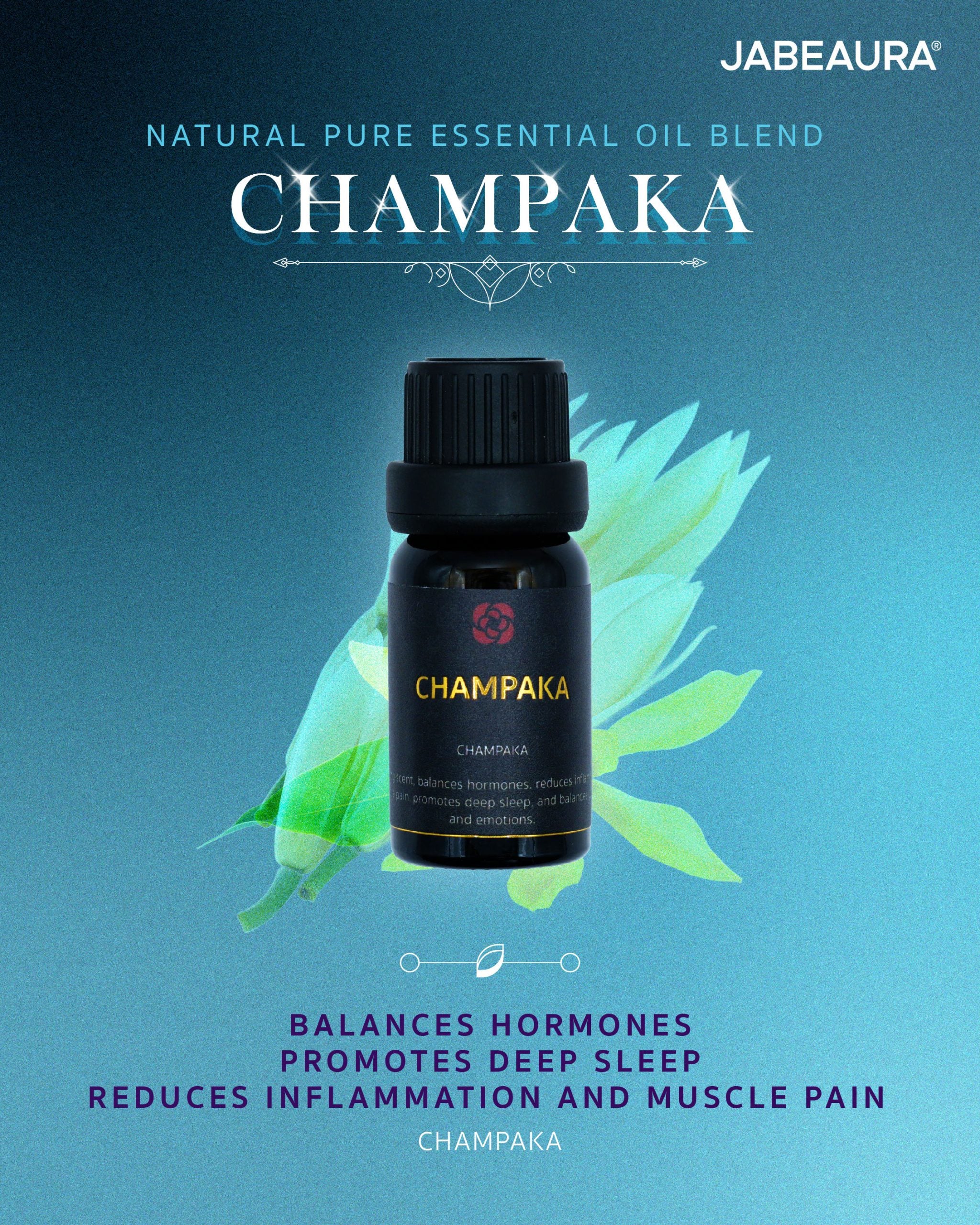 JABEAURA (เจบิวร่า) NATURAL PURE ESSENTIAL OIL BLEND (CHAMPAKA)