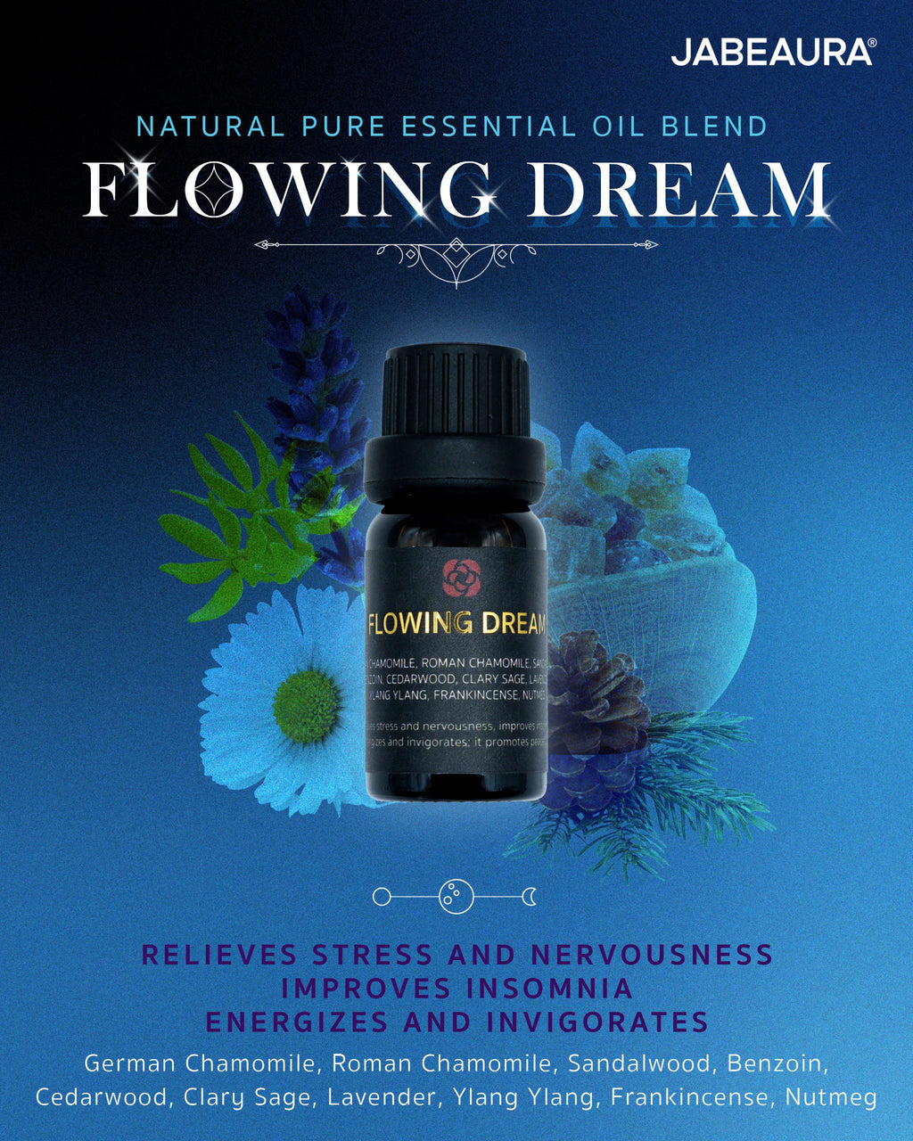 JABEAURA (เจบิวร่า) NATURAL PURE ESSENTIAL OIL BLEND (FLOWING DREAM)