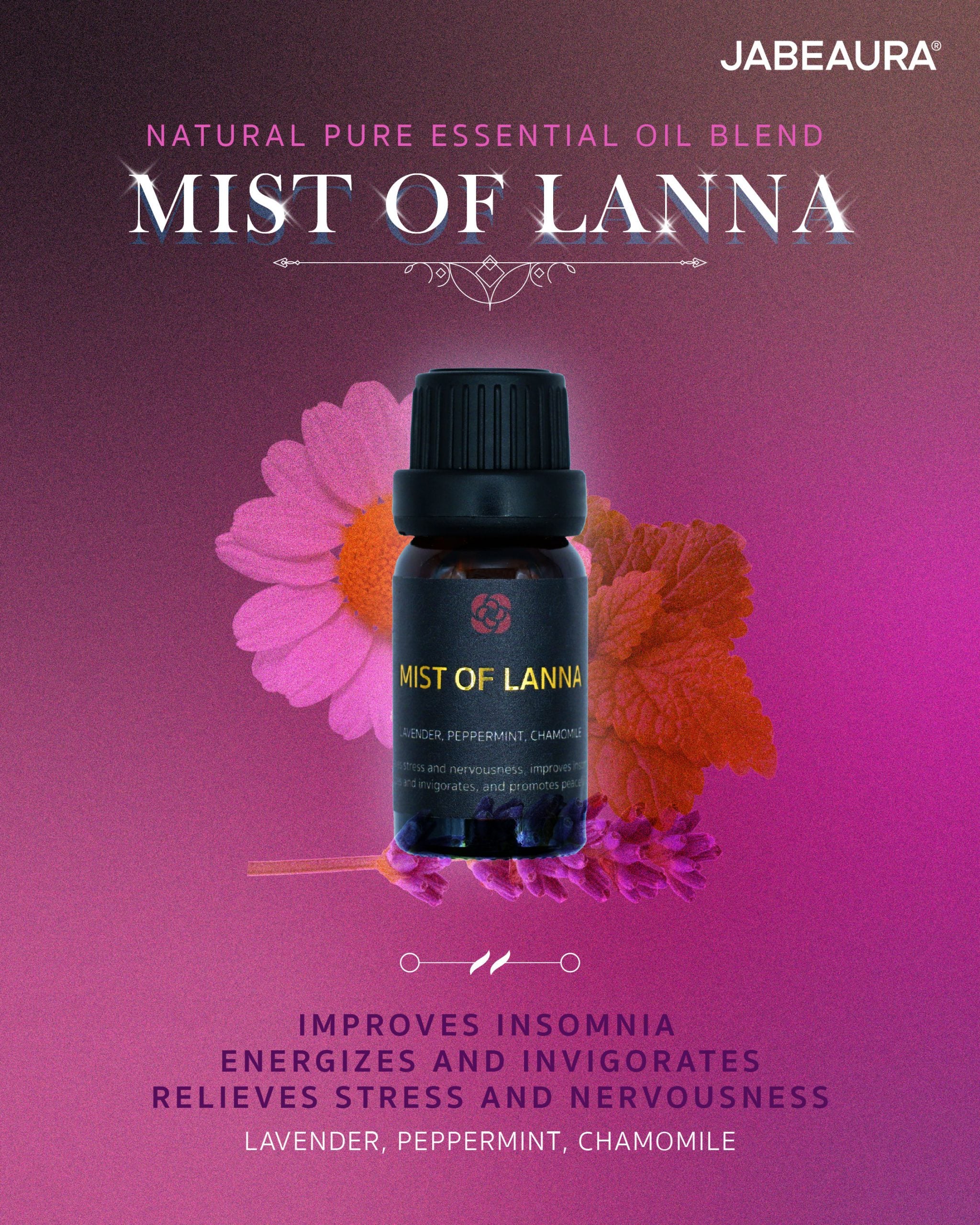 JABEAURA (เจบิวร่า) NATURAL PURE ESSENTIAL OIL BLEND (MIST OF LANNA)