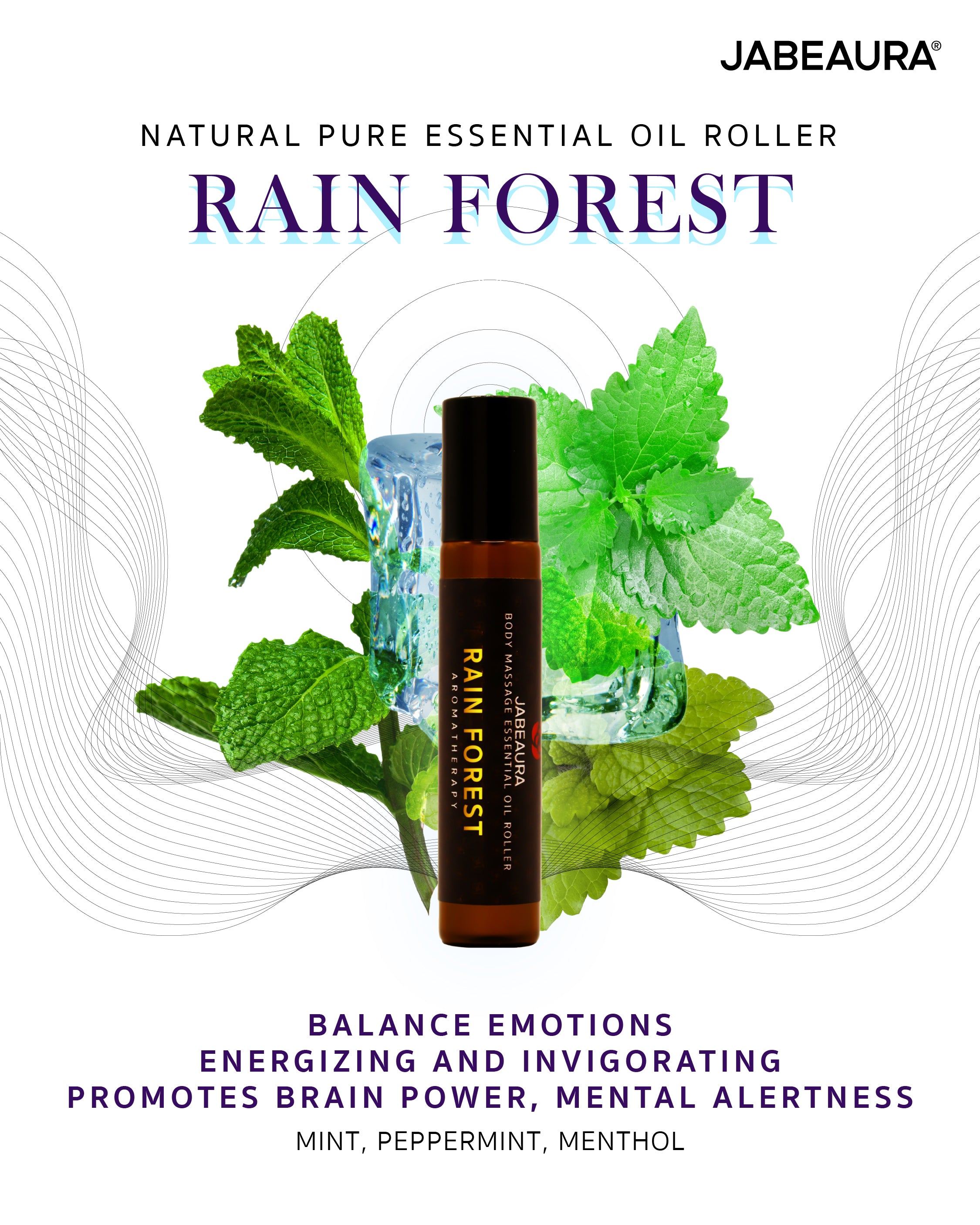 JABEAURA ESSENTIAL OIL ROLLER (RAIN FOREST)