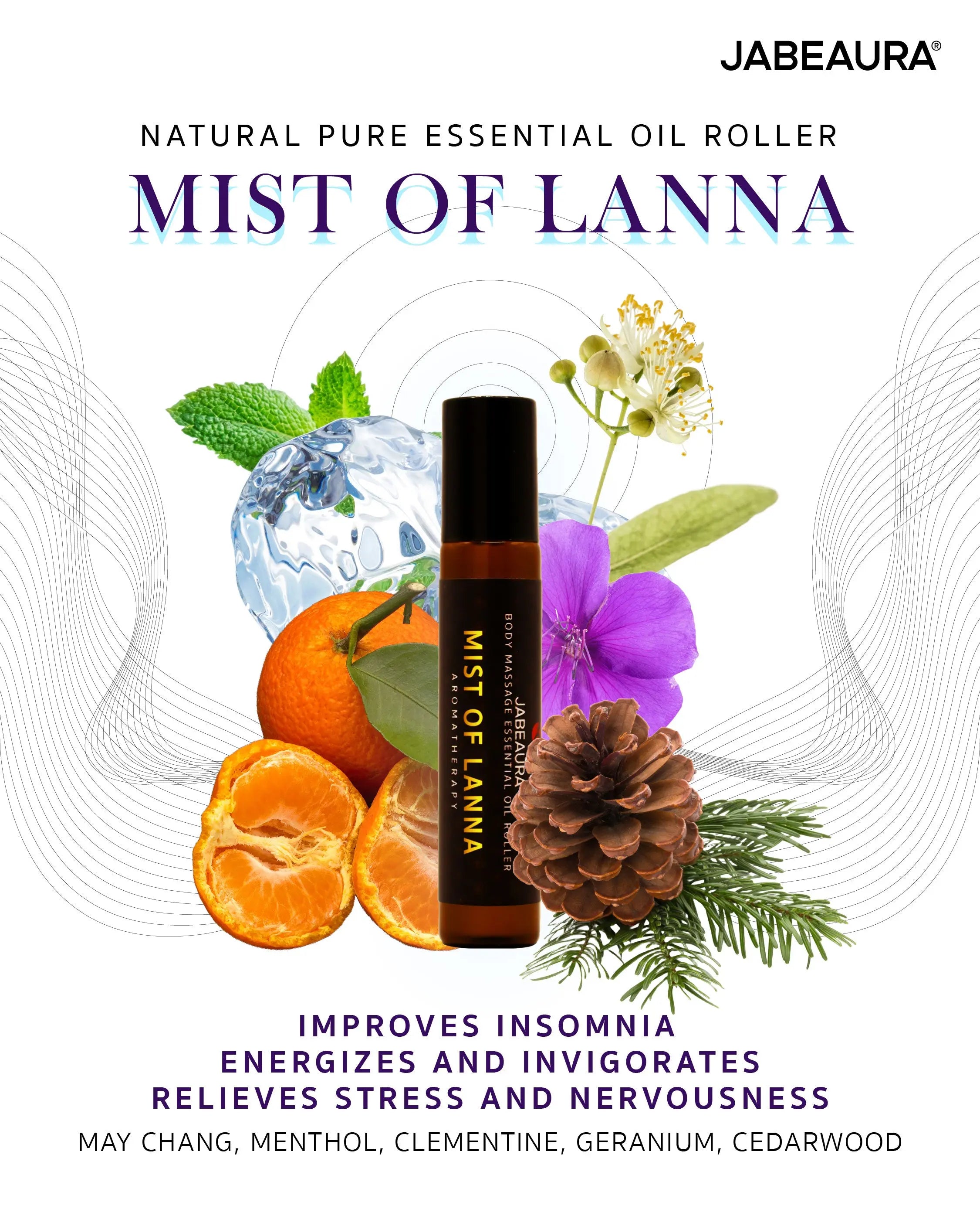 JABEAURA ESSENTIAL OIL ROLLER (MIST OF LANNA) Jabeaura