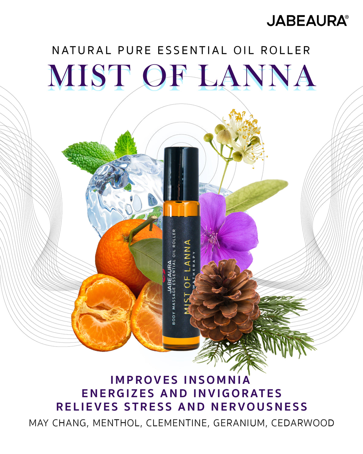 JABEAURA ESSENTIAL OIL ROLLER (MIST OF LANNA)