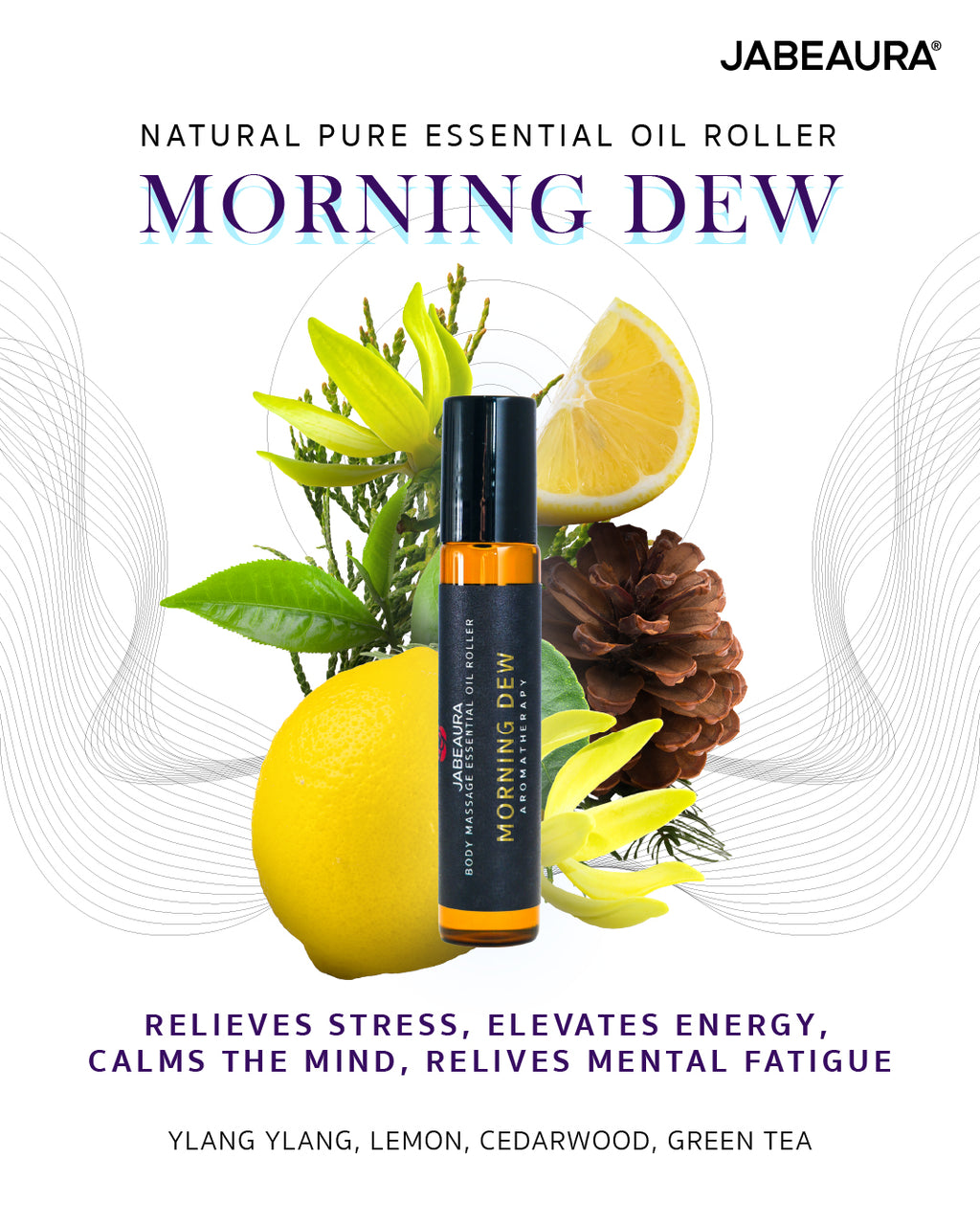 JABEAURA ESSENTIAL OIL ROLLER (MORNING DEW)