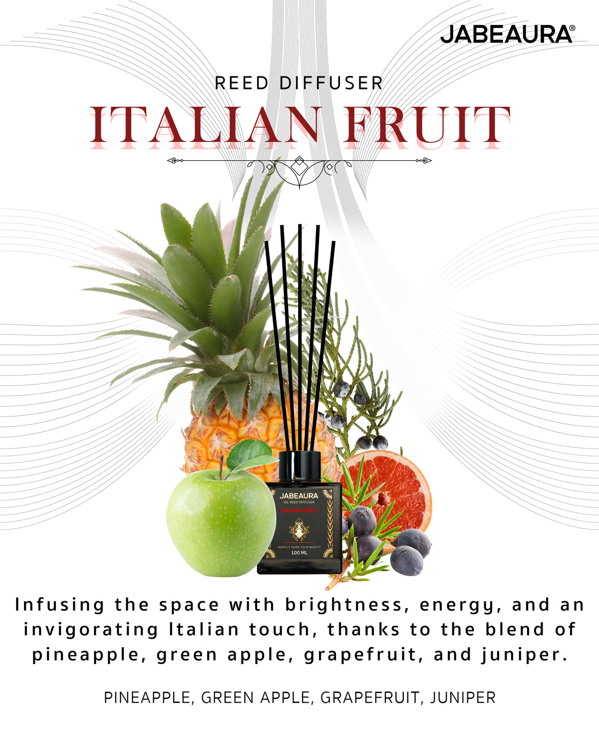 JABEAURA REED DIFFUSER (ITALIAN FRUIT)