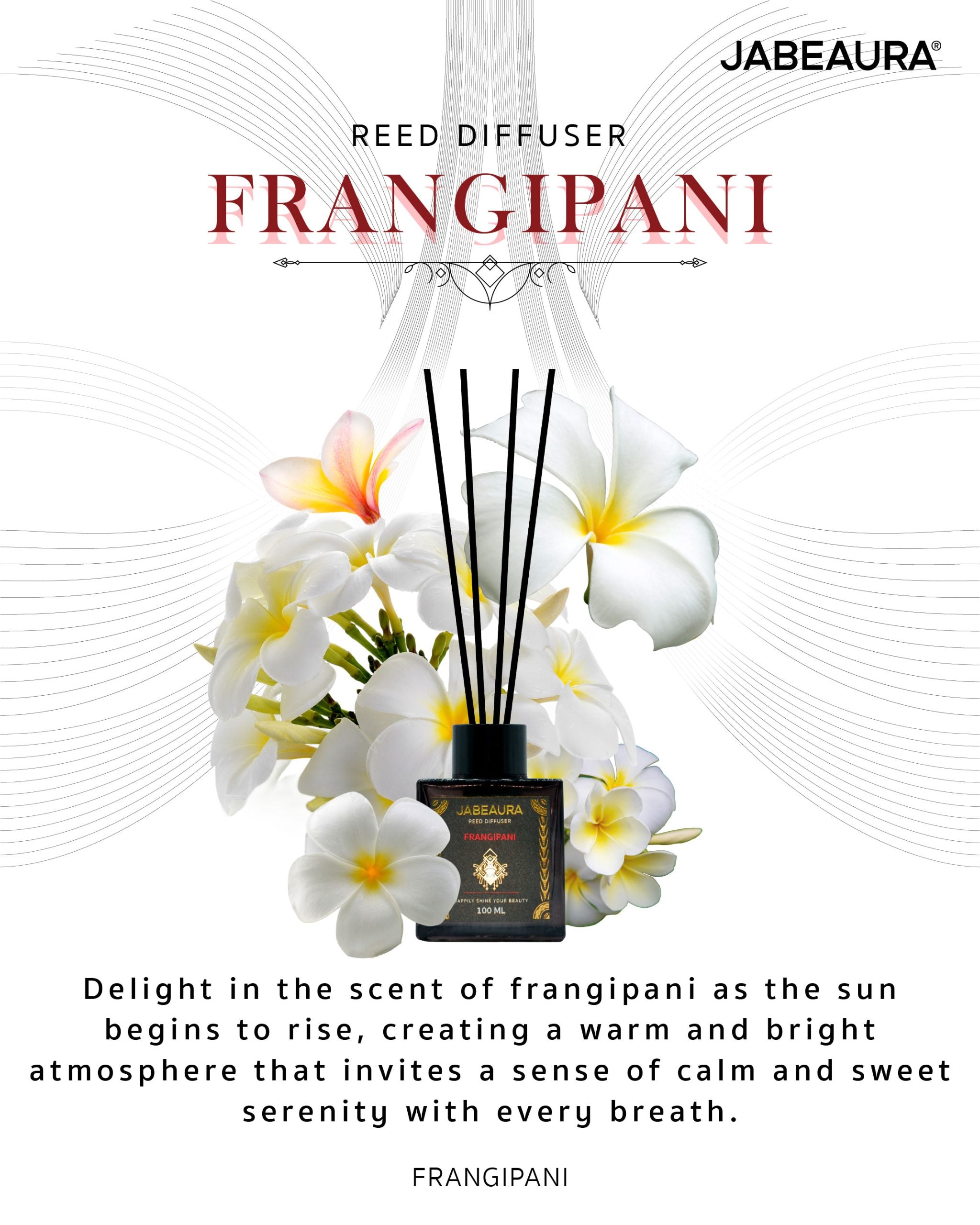 JABEAURA (เจบิวร่า) REED DIFFUSER (FRANGIPANI)