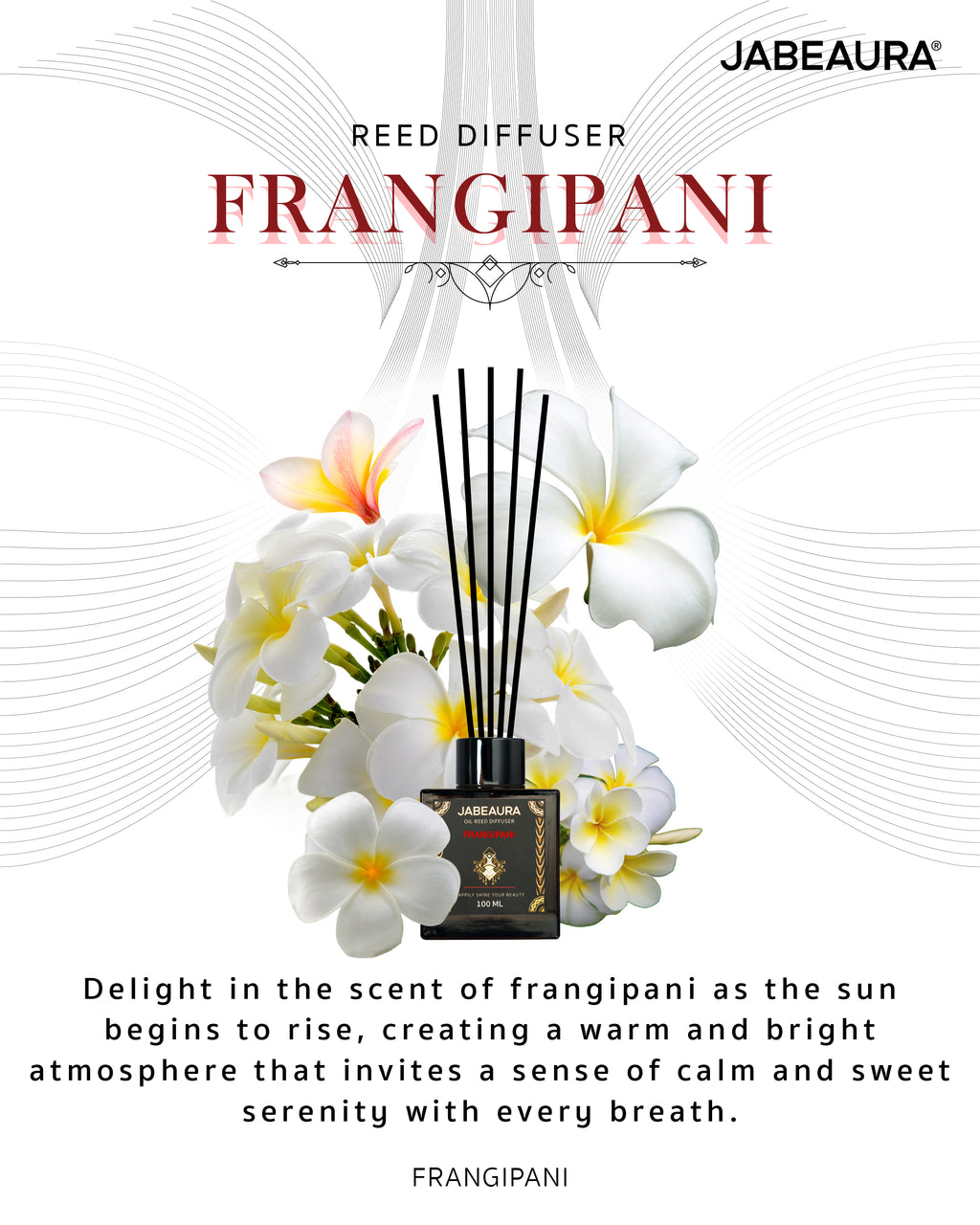 JABEAURA REED DIFFUSER (FRANGIPANI)